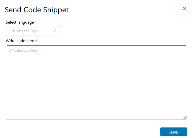 Share Code Snippet